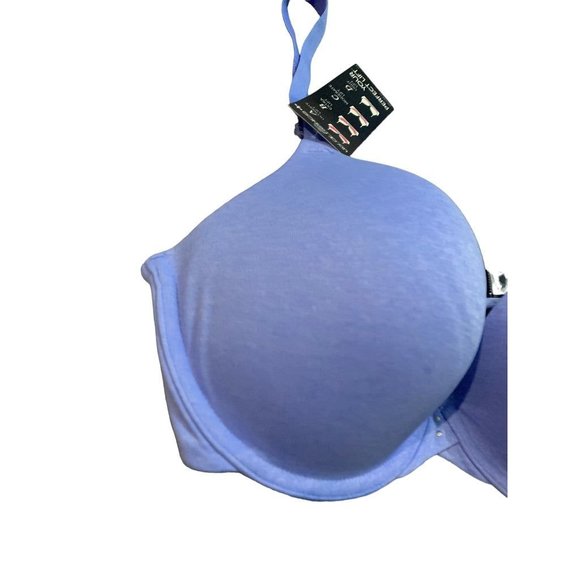 34D Lily of France Personalized Push Up Bra New Periwinkle Padded Underwire - Picture 3 of 8